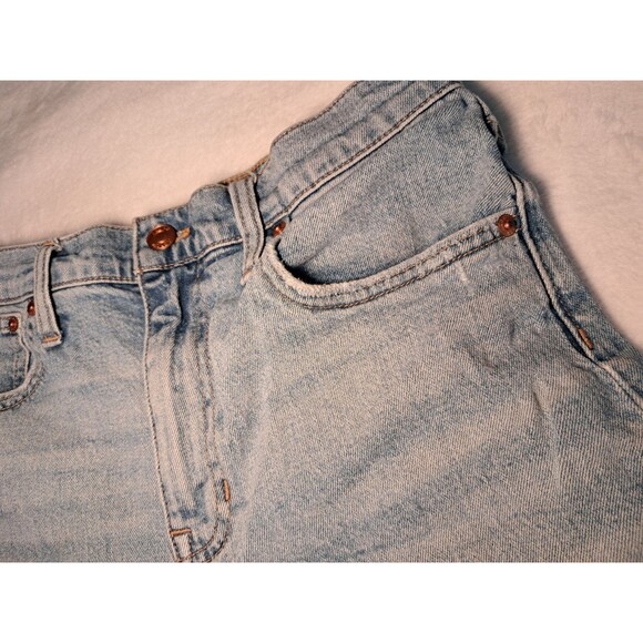 J. Crew High-Rise Denim Shorts Tea Time Wash Raw Hem Cutoffs AV425 Size 27 - Picture 5 of 9